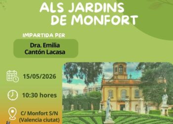 Visita al Jardí de Monforte organisada pel grup d'Accio Valencianista este divendres 15 de maig