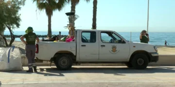 Un trabajador municipal de Chilches, hospitalizado tras una brutal agresión de dos ciclistas