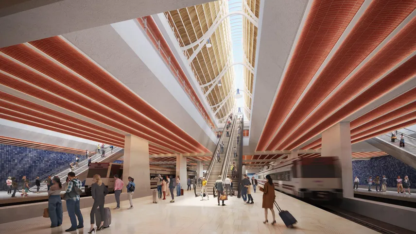 Así será la futura Estación Central de Valencia: una terminal subterránea con un gran corredor verde sobre las vías 11 Asi sera la futura Estacion Central de Valencia una terminal subterranea gigante con corredor verde hasta el centro 4