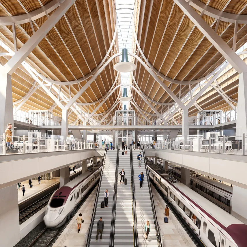 Así será la futura Estación Central de Valencia: una terminal subterránea con un gran corredor verde sobre las vías 7 Asi sera la futura Estacion Central de Valencia una terminal subterranea gigante con corredor verde hasta el centro 8