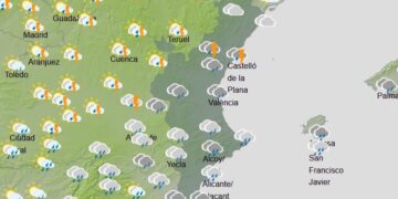 El viento y las tormentas vuelven a la Comunitat Valenciana: brusco descenso térmico de cara al viernes