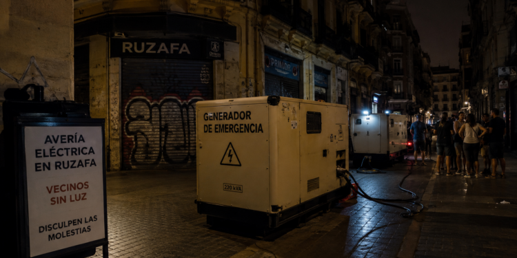 Una avería deja sin luz a 1.500 vecinos de Ruzafa en Valencia