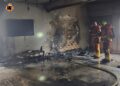 Susto en el centro de Ontinyent: Un incendio en un local parroquial moviliza a los bomberos