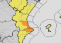 Este jueves toda la Comunitat Valenciana en alerta por lluvias y tormentas