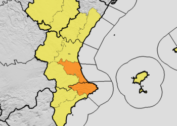 Este jueves toda la Comunitat Valenciana en alerta por lluvias y tormentas