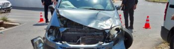 Aparatosa colisión en Alboraya por saltarse un STOP con varios vehículos implicados