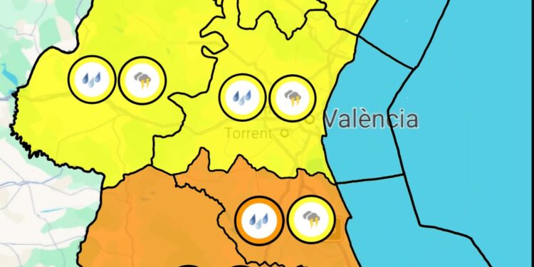 El temporal desborda las previsiones en Alicante y pone en guardia a las cuencas del Magro y el Segura