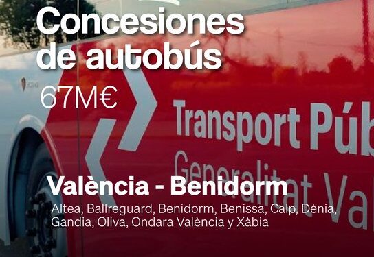 La Generalitat da luz verde a la renovación de los ejes de transporte Valencia-Benidorm y Torrevieja-Alicante
