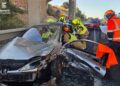 Triple colisión en la N-340 a su paso por Almassora: tres heridos rescatados tras quedar atrapados