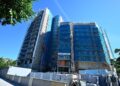 Avanzan a buen ritmo las obras del edificio incendiado en Campanar: la reconstrucción enfilará su recta final a finales de año