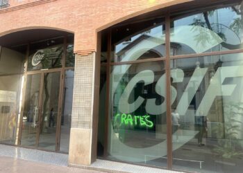 Ataque vandálico contra la sede de CSIF en Castellón tras las tensiones por la negociación educativa