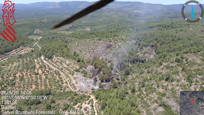 Un incendio forestal en Gaibiel moviliza un amplio dispositivo de emergencias por tierra y aire 1 Un incendio forestal en Gaibiel moviliza un amplio dispositivo de emergencias por tierra y aire