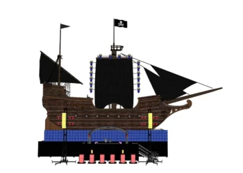Un galeón pirata gigante de siete pisos será la gran atracción visual del Medusa Festival de Cullera