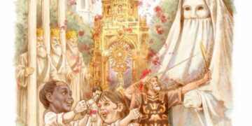 Presentan el nuevo Cartel del Corpus y anuncian una entrada de bandas para el reparto de pomells a las instituciones