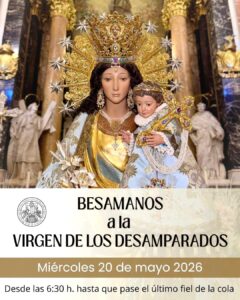 Miles de personas aguardan bajo un sol de justicia para el Besamanos de la Mare de Deu dels Desamparats 3 WhatsApp Image 2026 05 20 at 09.36.55