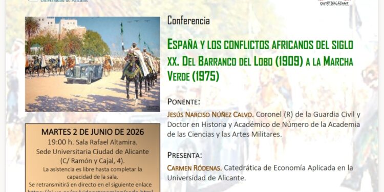 La Universidad de Alicante analizará la huella militar de España en África a través de sus grandes conflictos del siglo XX