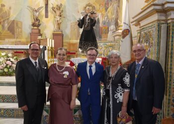Nombramiento de la clavariesa Mayor de las Fiestas del Beato Gaspar Bono celebradas por l'Associació Penya El Clau