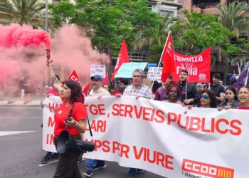 Alicante reclama más transporte público, vivienda asequible y derechos laborales en las movilizaciones del 1 de Mayo