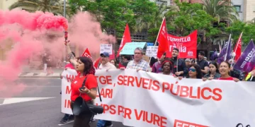 Alicante reclama más transporte público, vivienda asequible y derechos laborales en las movilizaciones del 1 de Mayo