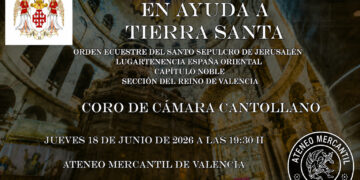 Valencia se vuelca con Tierra Santa en un gran concierto benéfico del Coro de Cámara Cantollano