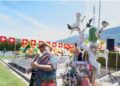 Fallas en los Alpes suizos: Ardon despide una década de tradición fallera entre cumbres nevadas