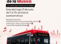 Valéncia se llena de música en directo a bordo de sus autobuses para celebrar el Día Internacional de la Música