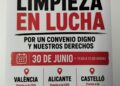 El sector de la limpieza va a la huelga en la Comunidad Valenciana para exigir mejoras salariales y el desbloqueo del convenio
