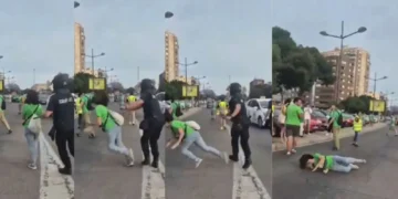 Un juzgado investiga la agresión de un policía a una docente jubilada durante una protesta educativa en Valencia
