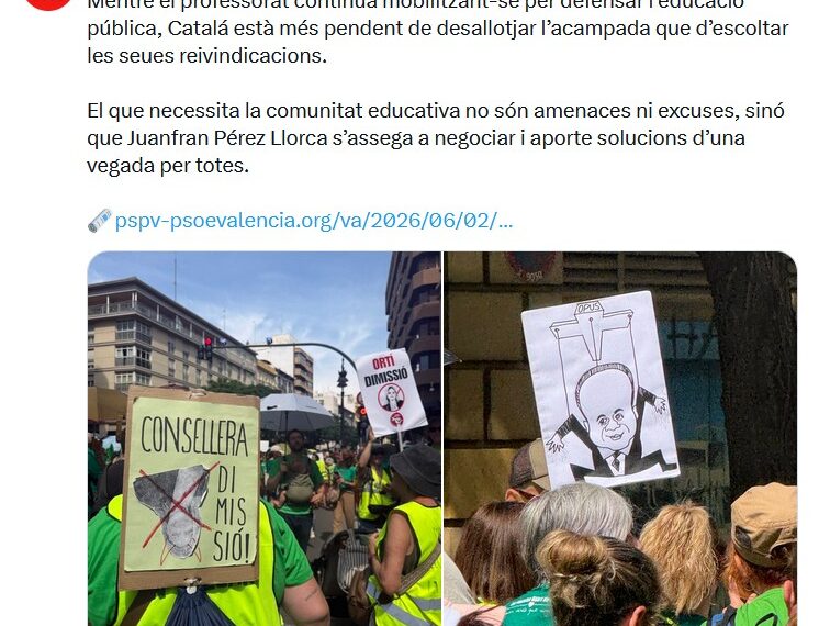 El PSPV de Valencia no le preocupa que la Festa Grossa no se pueda celebrar 1 El PSPV de Valencia no le preocupa que la Festa Grossa no se pueda celebrar