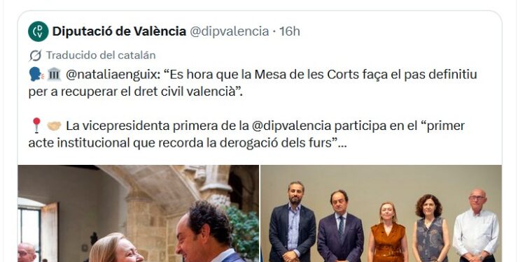 Choque institucional en Corts Valencianes por el bloqueo a la recuperación del Derecho Civil Valenciano