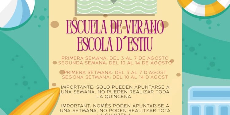 Torrent ofrece una nueva Escuela de Verano gratuita en agosto para facilitar la conciliación familiar y el ocio educativo