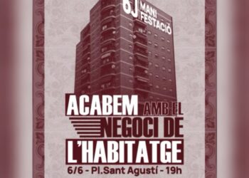 La Federació Veïnal de Valéncia convoca manifestación este sábado por el Derecho a la Vivienda