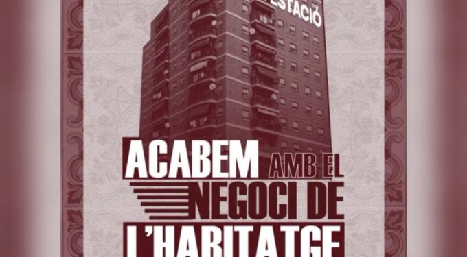 La Federació Veïnal de Valéncia convoca manifestación este sábado por el Derecho a la Vivienda 1 La Federació Veïnal de Valéncia convoca manifestación este sábado por el Derecho a la Vivienda