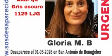 Buscan de manera urgente a Gloria M. B., desaparecida en San Antonio de Benagéber con su vehículo