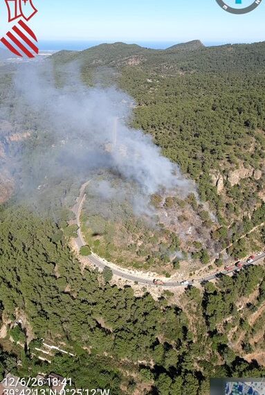 Declarado oficialmente estabilizado el incendio de Serra y reabierto el Puerto de Sagunto