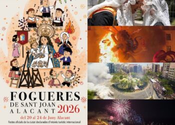 Alicante cuenta las horas para la plantà de les Fogueres 2026