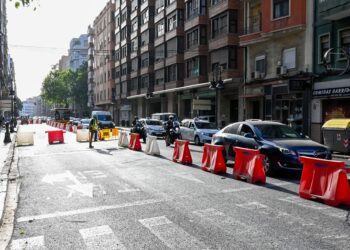 Diversas obras cortan las principales avenidas y vías del centro de Valencia 14 Diversas obras cortan las principales avenidas y vías del centro de Valencia