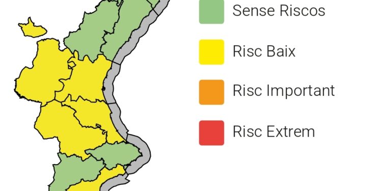 ALERTA POR CALOR: Valencia entra en aviso amarillo por temperaturas máximas y se mantiene el riesgo en Alicante 1 ALERTA POR CALOR: Valencia entra en aviso amarillo por temperaturas máximas y se mantiene el riesgo en Alicante