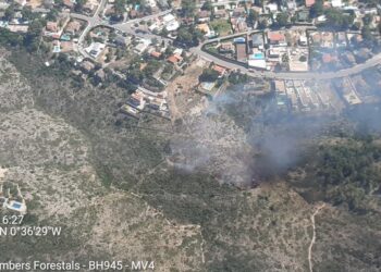 Controlado un incendio de vegetación en Casinos tras una rápida intervención de los bomberos 14 Controlado un incendio de vegetación en Casinos tras una rápida intervención de los bomberos