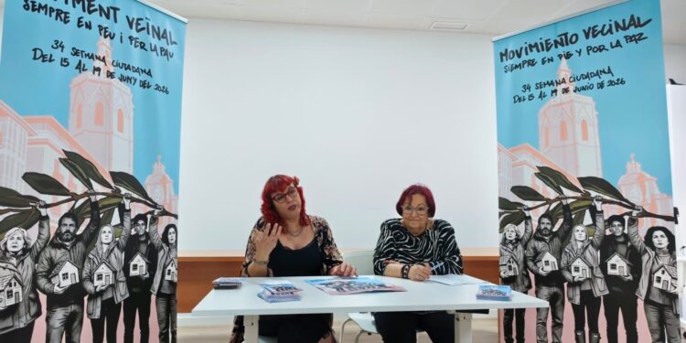 Valéncia reivindica la fuerza de sus barrios en la 34ª Semana Ciudadana: "Movimiento vecinal, siempre en pie y por la paz" 1 Valéncia reivindica la fuerza de sus barrios en la 34ª Semana Ciudadana: "Movimiento vecinal, siempre en pie y por la paz"