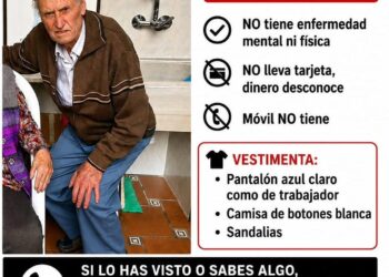 Máxima alerta en Castellar-Oliveral por la desaparición de Vicente, un vecino de 90 años