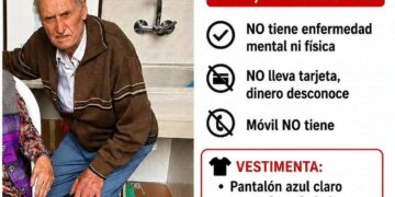 Máxima alerta en Castellar-Oliveral por la desaparición de Vicente, un vecino de 90 años