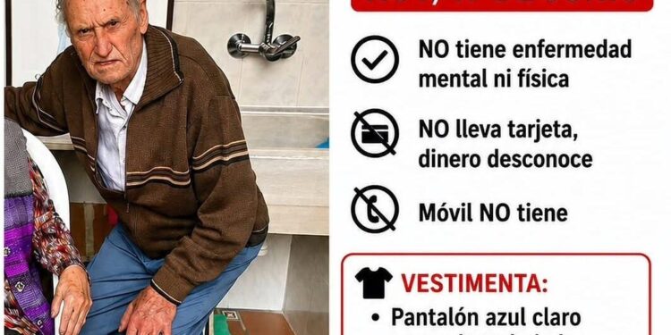 Máxima alerta en Castellar-Oliveral por la desaparición de Vicente, un vecino de 90 años