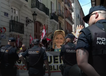 acampada huelga profesores 2