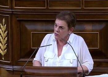 La portavoz de la formación soberanista, Mertxe Aizpurua, censura la estrategia de la oposición y reclama al presidente del Gobierno dar un paso al frente en la «exigencia democrática».