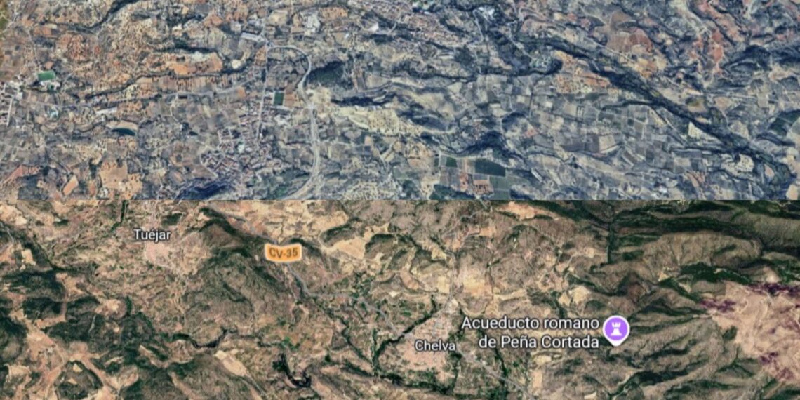 Alerta en Valencia: Emergencias combate simultáneamente dos incendios forestales en Alborache y Chelva