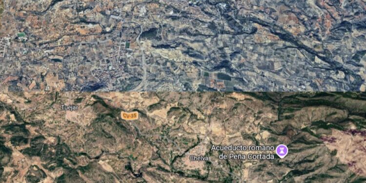 Alerta en Valencia: Emergencias combate simultáneamente dos incendios forestales en Alborache y Chelva