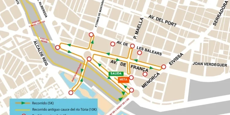 Atención si circulas por Valencia este domingo: una carrera popular provocará cortes y desvíos en varias zonas
