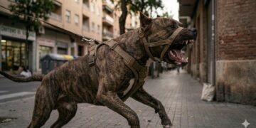 perro acatando