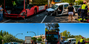 Dos accidentes complican el tráfico en la CV-500 y provocan importantes retenciones hacia El Perelló